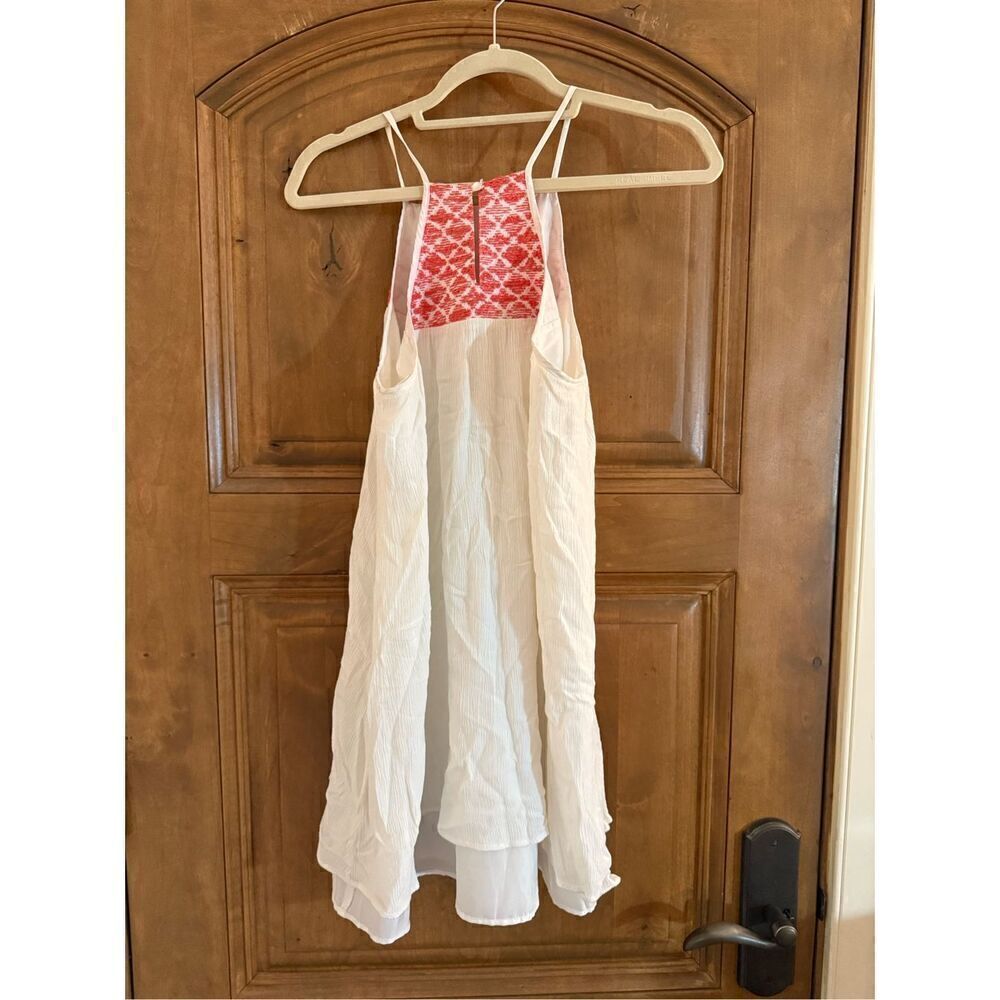 Boho Embroidered Halter Mini Dress – Size M - Picture 6 of 9